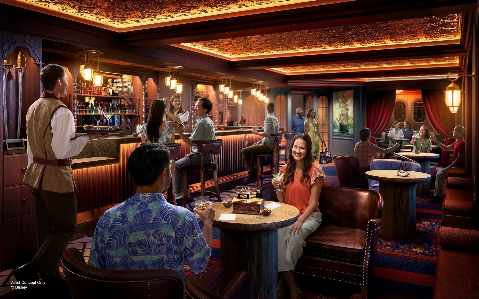 Buccaneer Bar (나이트클럽·라운지 · 디즈니 크루즈 라인 · Disney Adventure)