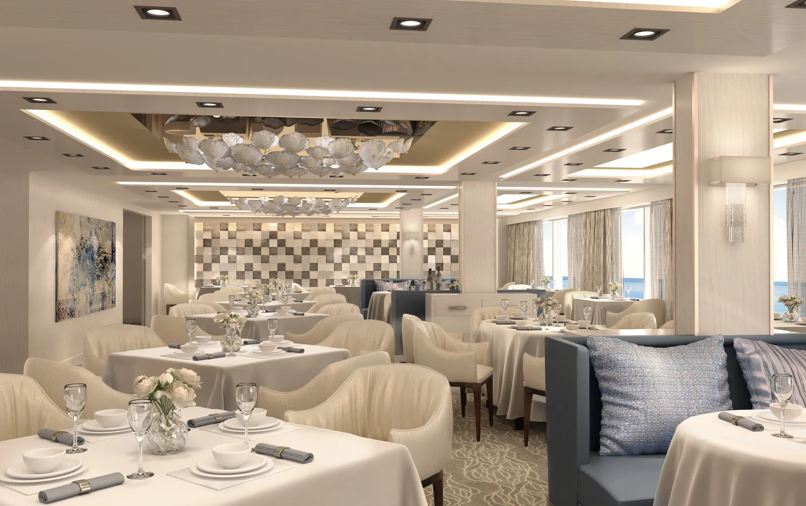 The Haven Restaurant (선상 레스토랑 · 노르웨지안 크루즈 라인 · Norwegian Encore)